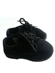 Black Velvet Boys Dress Shoes